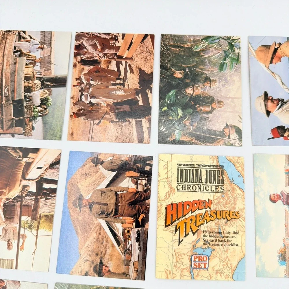 Pro Set Indiana Jones Trading Cards Unisex OS Multi Excellent 1992 21pc Lot